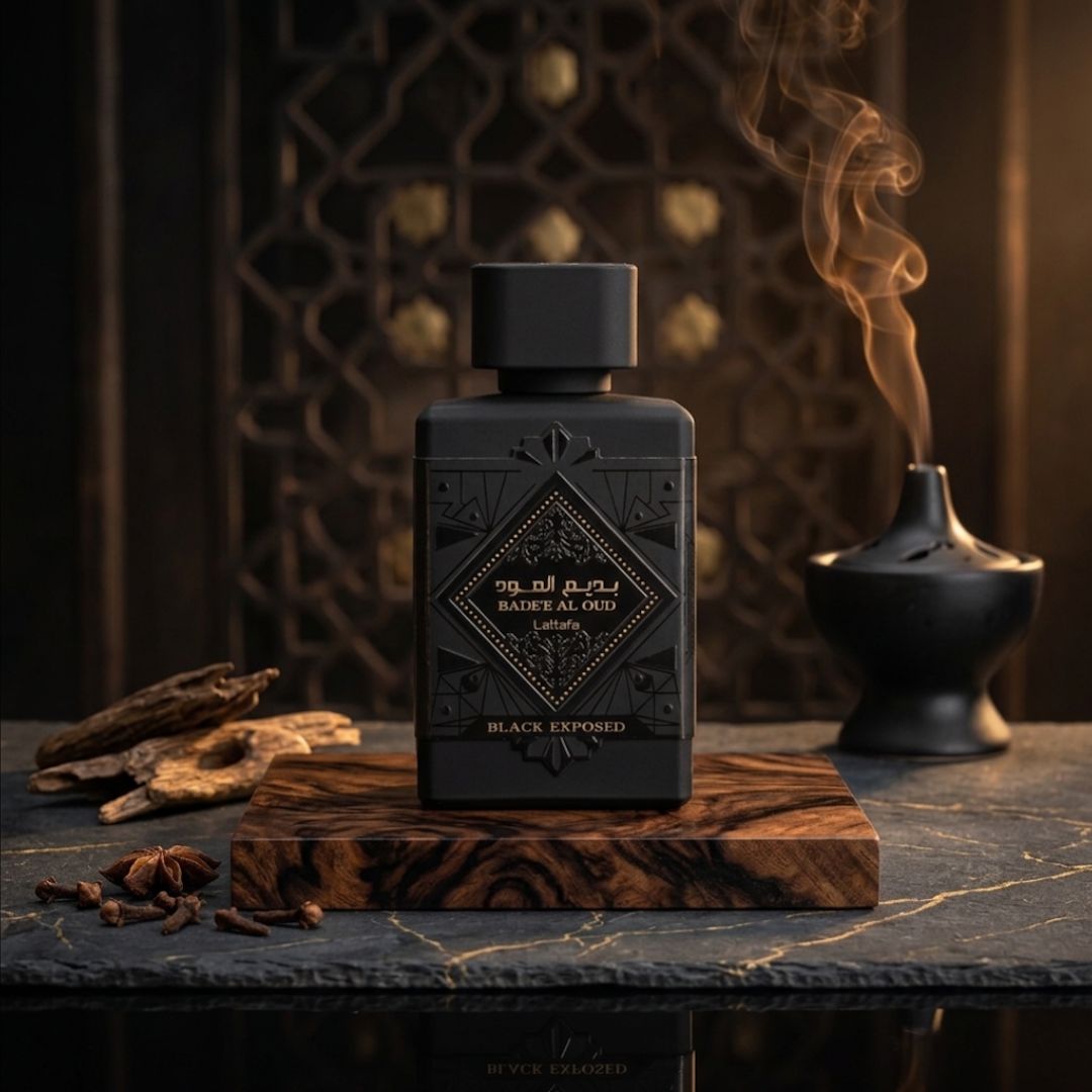 Lattafa Bade'e Al Oud Black Exposed Eau de parfum Spray 100ml