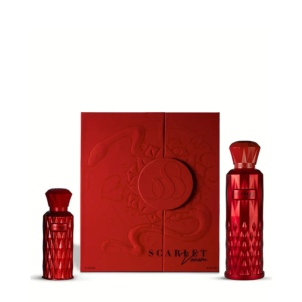 Sedra Scarlet Venom Set Box 200ml EDP Plus 50ml Hair Body Mist