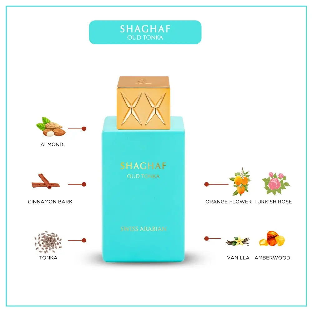 SHAGHAF OUD TONKA EDP - 75ML Swiss Arabian