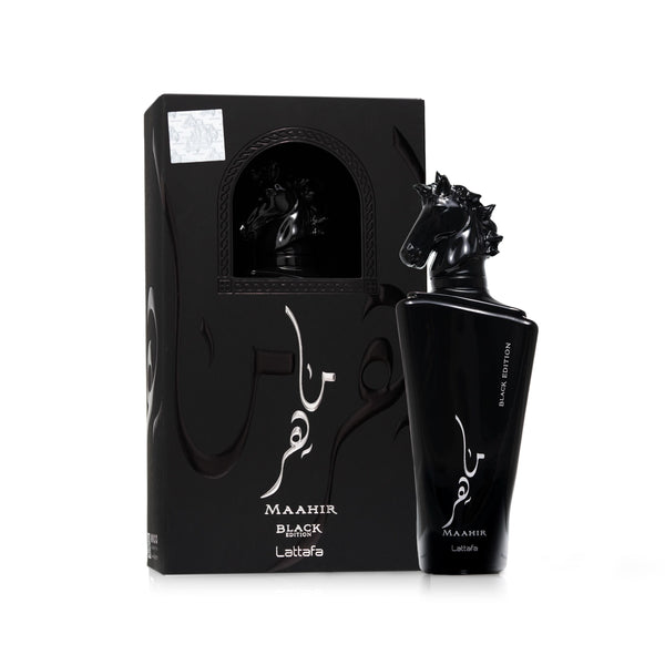 Lattafa Maahir Black Edition
Size:100 ML | Fragrance type:Unisex